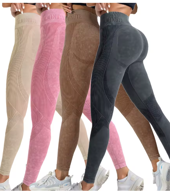 2 Pack Of Women's Stylish Gym Leggings