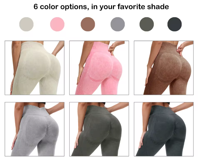 2 Pack Of Women's Stylish Gym Leggings