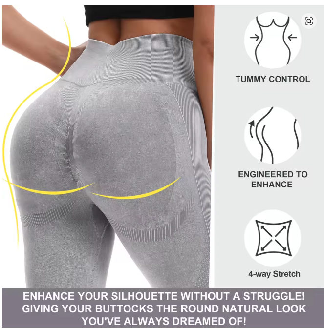 2 Pack Of Women's Stylish Gym Leggings