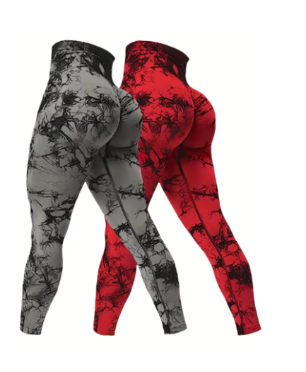 2 Pack Of Women's Stylish Gym Leggings